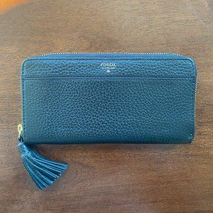 Never Used! Fossil Black Leather Wallet